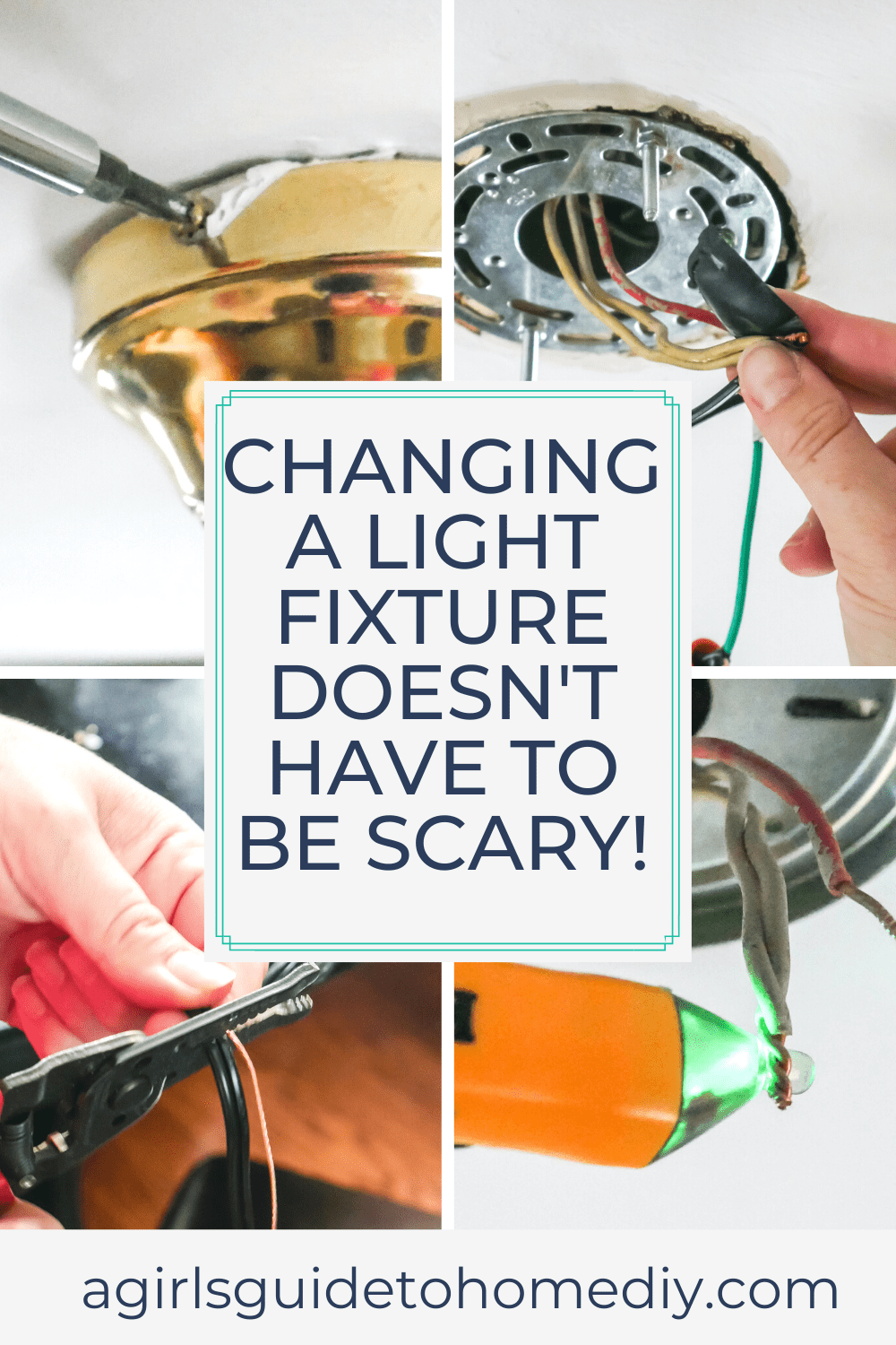 How To Replace A Light Fixture ⋆ A Girl's Guide To Home DIY